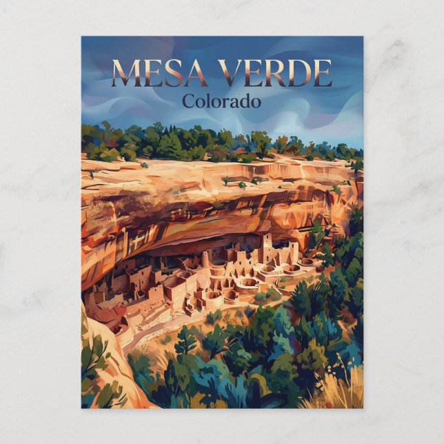 Carte Postale Parc national de Mesa Verde Colorado (Devant)