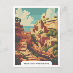 Carte Postale Parc national de Mesa Verde, Colorado, États-Unis