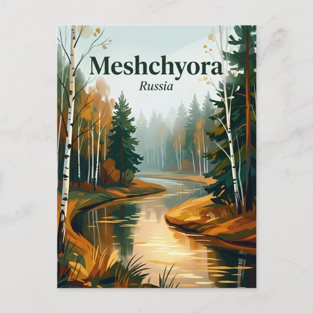 Carte Postale Parc national de Meshchyora Russie (Devant)