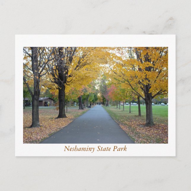 Carte Postale Parc national de Neshaminy en automne (Devant)