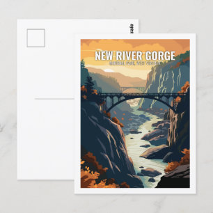 Carte Postale Parc national de New River Gorge Virginie-Occident