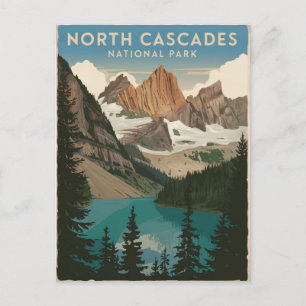 Carte Postale Parc national de North Cascades Vintage