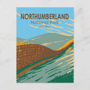 Carte Postale Parc national de Northumberland Hadrians Wall Angl