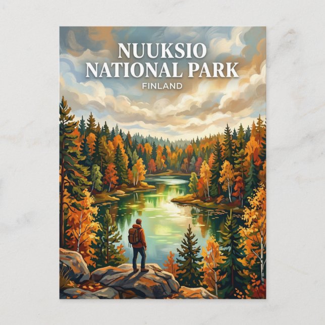 Carte Postale Parc national de Nuuksio Finlande (Devant)