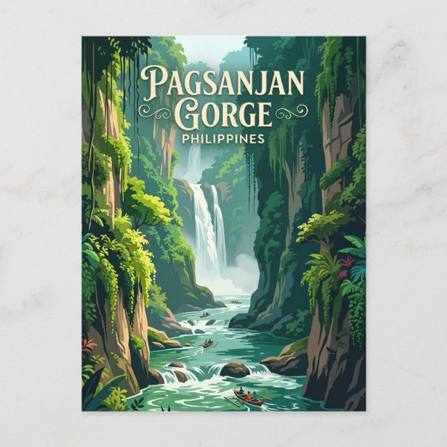 Carte Postale Parc national de Pagsanjan Gorge Philippines (Devant)