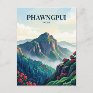 Carte Postale Parc national de Phawngpui Blue Mountain Inde