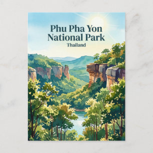 Carte Postale Parc national de Phu Pha Yon Thaïlande