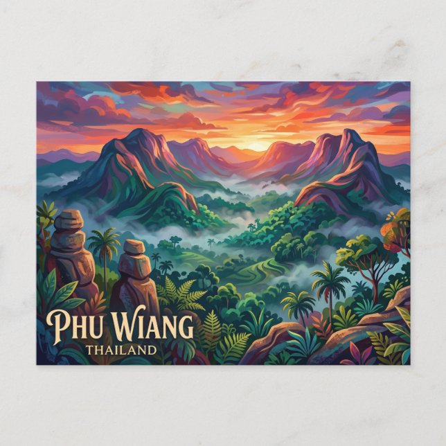 Carte Postale Parc national de Phu Wiang Thaïlande (Devant)