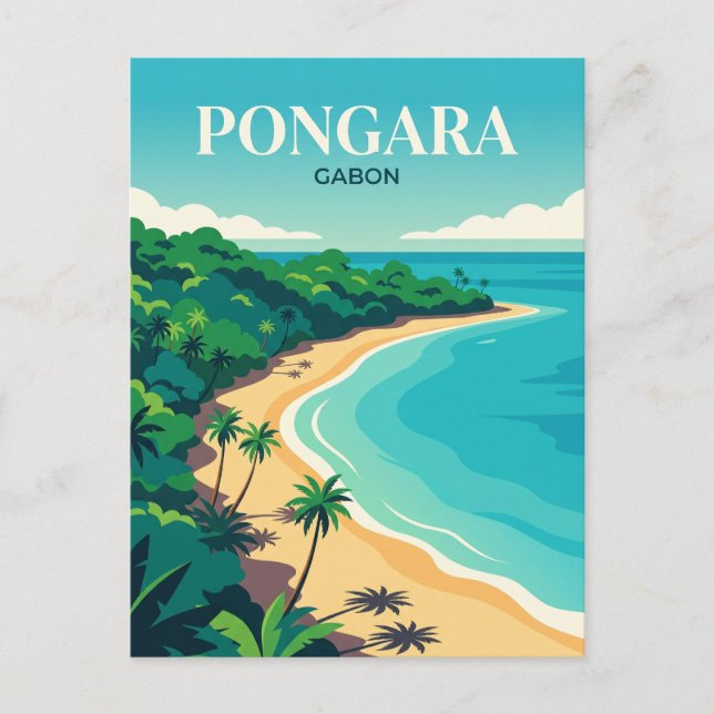 Carte Postale Parc national de Pongara Gabon (Devant)