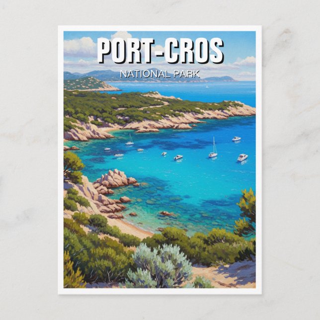 Carte Postale Parc national de Port-Cros France Voyage (Devant)