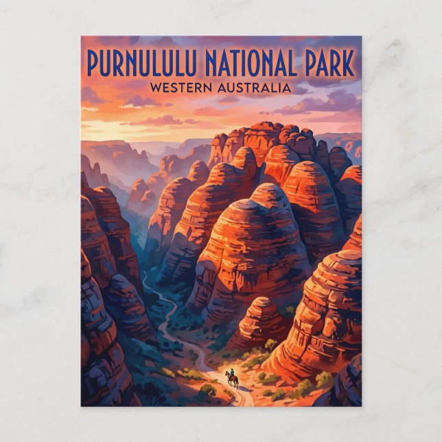 Carte Postale Parc national de Purnululu Australie (Devant)