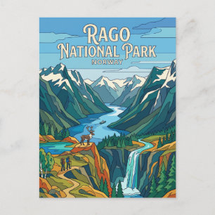 Carte Postale Parc national de Rago Norvège