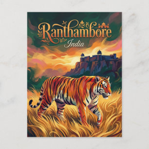 Carte Postale Parc national de Ranthambore Inde