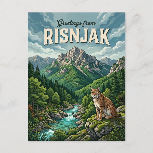 Carte Postale Parc national de Risnjak Croatie (Devant)