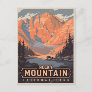 Carte Postale Parc national de Rocky Mountain Vintage