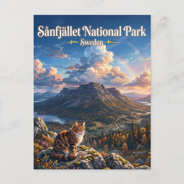 Carte Postale Parc national de Sånfjället Suède (Devant)