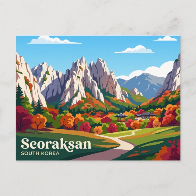 Carte Postale Parc national de Seoraksan Corée du Sud (Devant)