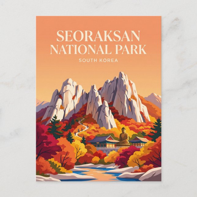 Carte Postale Parc national de Seoraksan Corée du Sud (Devant)