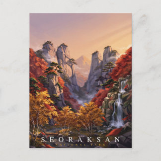 Carte Postale Parc national de Seoraksan Corée du Sud Voyage