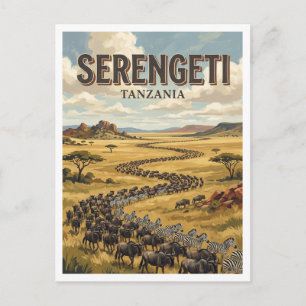 Carte Postale Parc national de Serengeti Seronera Tanzanie