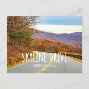 Carte Postale Parc national de Shenandoah Skyline Drive