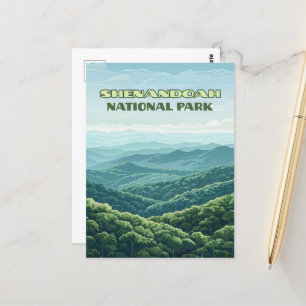 Carte Postale Parc national de Shenandoah Virginia Blue Ridge Re