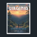 Carte Postale Parc national de Shenandoah, Virginie<br><div class="desc">Capturez la beauté sereine du parc national de Shenandoah avec cette superbe carte postale. Avec un coucher de soleil à couper le souffle sur les montagnes Blue Ridge,  des pins luxuriants et des randonneurs profitant du paysage tranquille.</div>