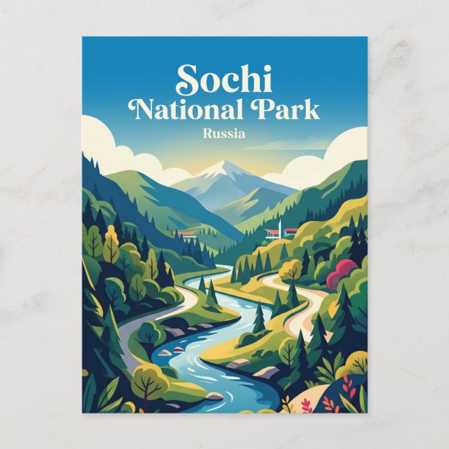 Carte Postale Parc national de Sotchi Russie (Devant)