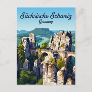 Carte Postale Parc national de Suisse saxonne Allemagne