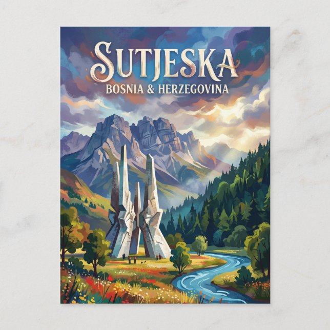 Carte Postale Parc national de Sutjeska Bosnie-Herzégovine (Devant)