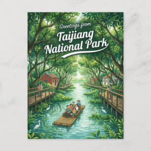 Carte Postale Parc national de Taijiang à Taïwan