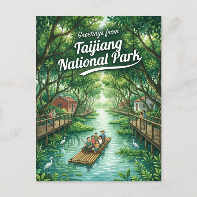 Carte Postale Parc national de Taijiang à Taïwan (Devant)