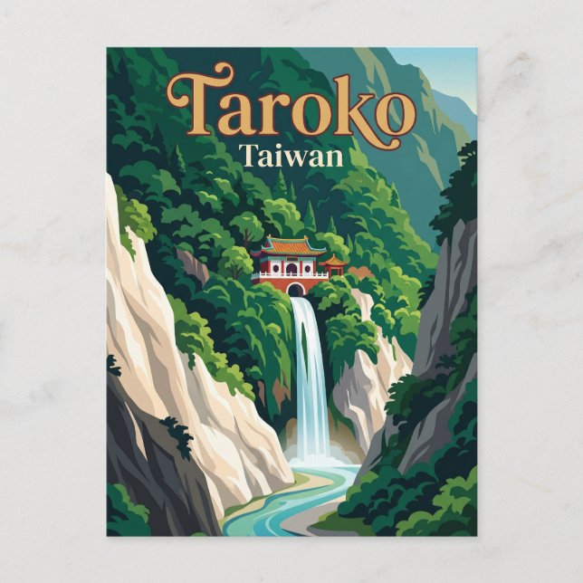Carte Postale Parc national de Taroko Taïwan (Devant)