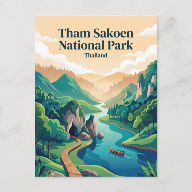 Carte Postale Parc national de Tham Sakoen Thaïlande (Devant)