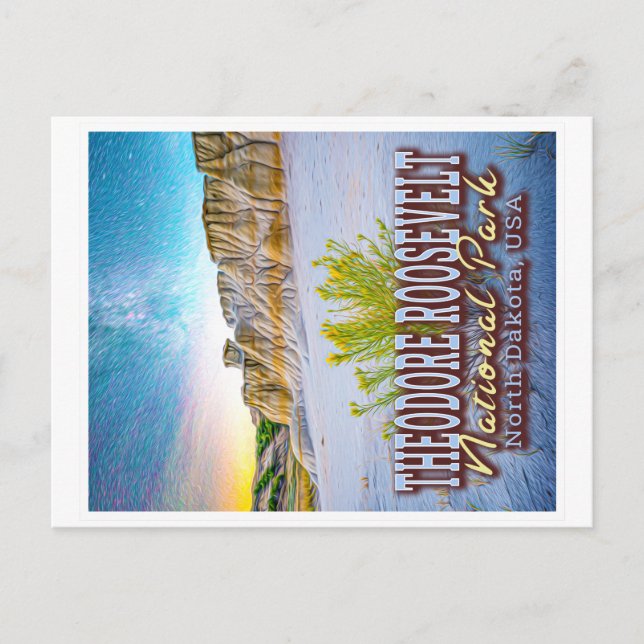 CARTE POSTALE PARC NATIONAL DE THEODORE ROOSEVELT - DAKOTA NORD (Devant)
