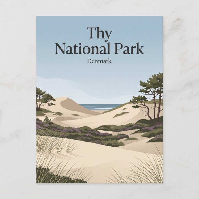 Carte Postale Parc national de Thy Danemark (Devant)