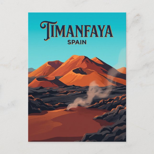 Carte Postale Parc national de Timanfaya Espagne (Devant)