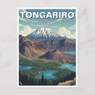 Carte Postale Parc national de Tongariro Voyage en Nouvelle-Zéla