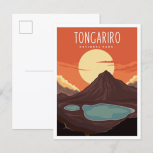 Carte Postale Parc national de Tongariro Voyage en Nouvelle-Zéla
