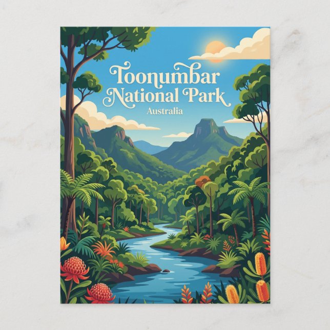 Carte Postale Parc national de Toonumbar Australie (Devant)