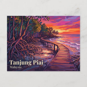 Carte Postale Parc national de Tungjung Piai Johor Malaisie