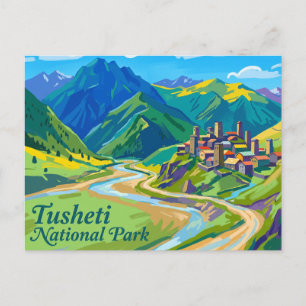 Carte Postale Parc national de Tusheti Géorgie