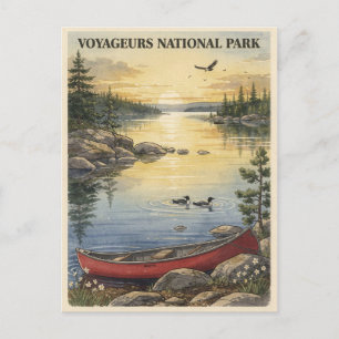 Carte Postale Parc national de Voyageurs Voyage vintage