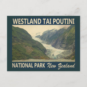 Carte Postale Parc national de Westland Tai Poutini en Nouvelle-