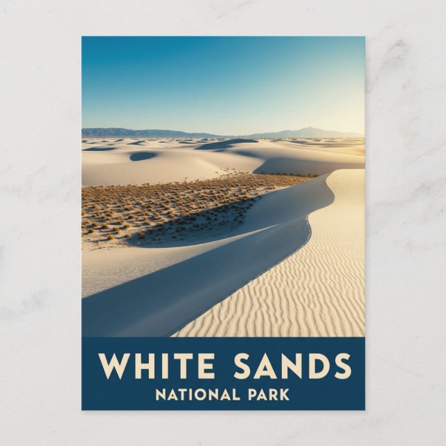 Carte Postale Parc national de White Sands Nouveau-Mexique (Devant)