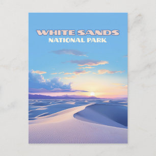 Carte Postale Parc national de White Sands Sunset Dunes Nouveau