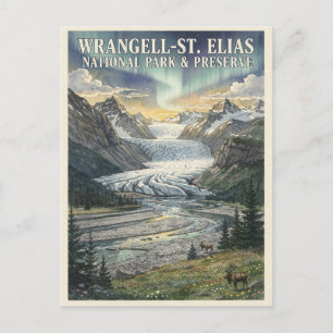 Carte Postale Parc national de Wrangell – St. Elias Vintage