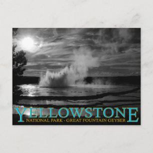Carte Postale Parc national de Yellowstone Great Fountain Geyser