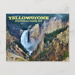 Carte Postale Parc national de Yellowstone, Lower Falls