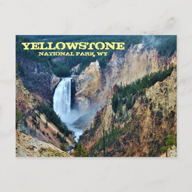 Carte Postale Parc national de Yellowstone, Lower Falls (Devant)